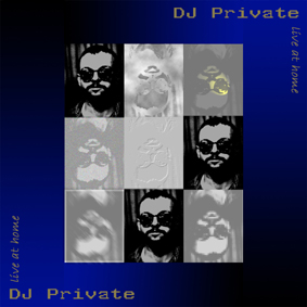 CD-Cover DJ Private, live at home
